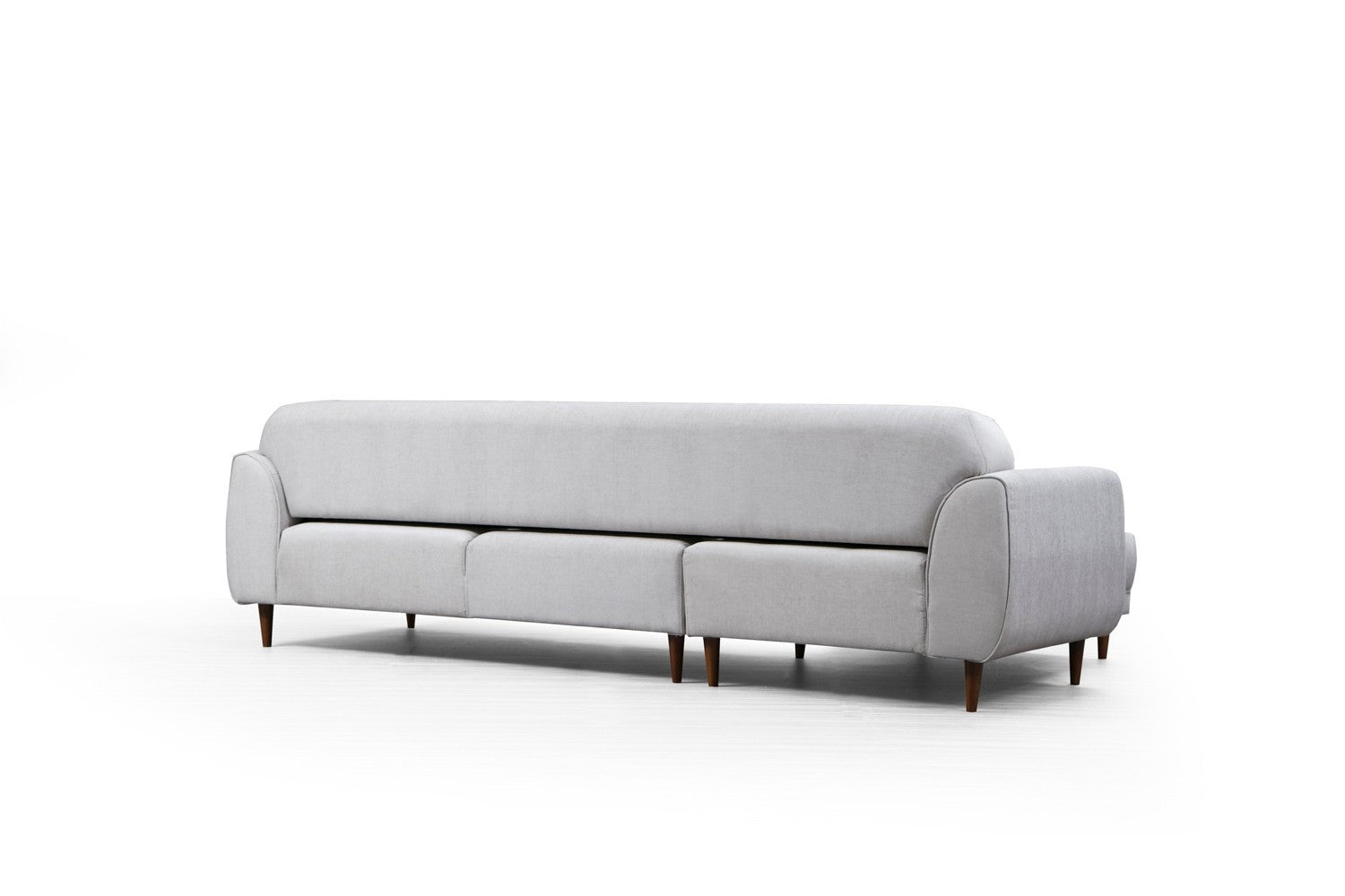 Ecksofa mit Chaiselongue Links, 3-Sitzer, aus Stoff, Image Grau (12)