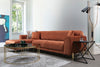 Ecksofa mit Chaiselongue Links, 3-Sitzer, aus Samtstoff, Image Rost (2)