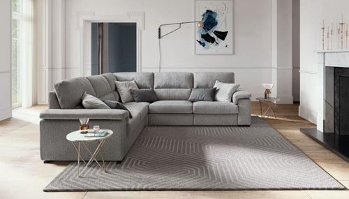 Ecksofa mit relaxfunktion mit Chaiselongue Rechts, 4-Sitzer, Jarvis Grau