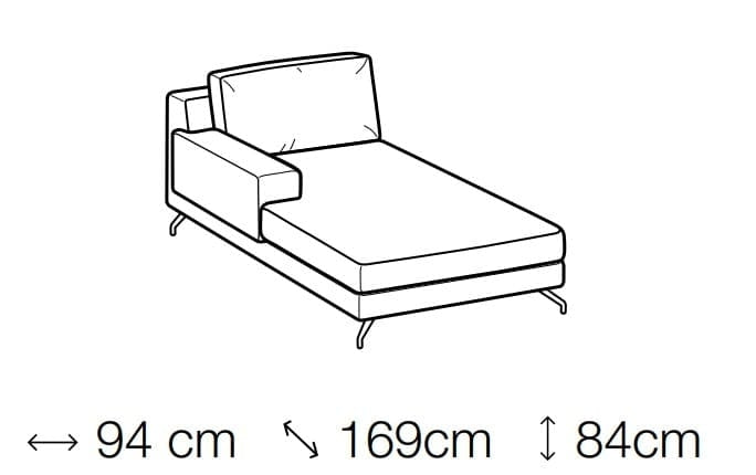 Ecksofa mit Chaiselongue Rechts, 4-Sitzer, Kenny Grau (4)