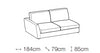 Ecksofa mit Chaiselongue Universelle, 3-Sitzer, Lolita Violett (6)