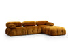 Ecksofa Modulares, 3-Sitzer, aus Samtstoff, Bubble Gelb (1)