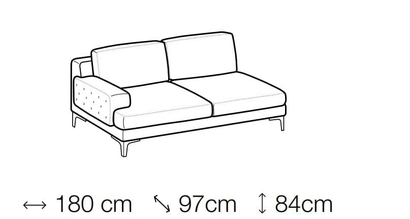 Ecksofa mit Chaiselongue Rechts, 4-Sitzer, Nixie Gelb (3)