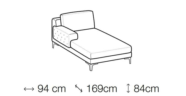 Ecksofa mit Chaiselongue Rechts, 4-Sitzer, Nixie Gelb (4)