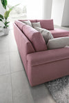 Ecksofa mit Chaiselongue Rechts, 4-Sitzer, Papilis Rosa (2)