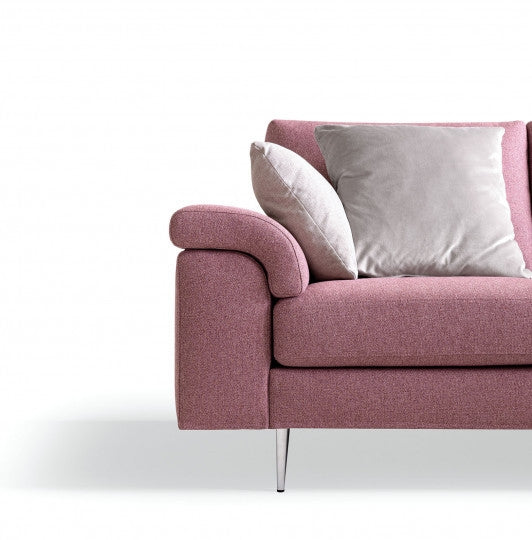 Ecksofa mit Chaiselongue Rechts, 4-Sitzer, Papilis Rosa (4)