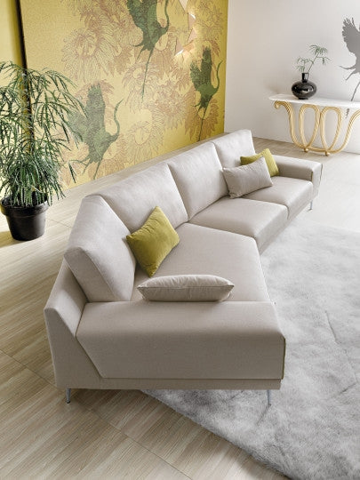 Ecksofa mit Chaiselongue Links, 4-Sitzer, Pontis Beige (1)