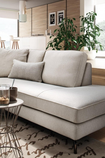 Ecksofa mit Chaiselongue Rechts, 4-Sitzer, Spenti Beige (1)