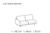 Ecksofa mit Chaiselongue Links, 3-Sitzer, Tedy Grau (4)