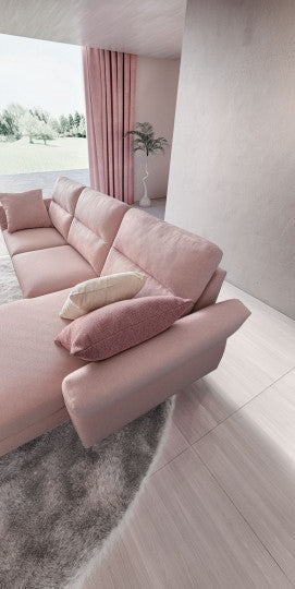 Ecksofa mit Chaiselongue Rechts, 4-Sitzer, Thos Rosa (1)