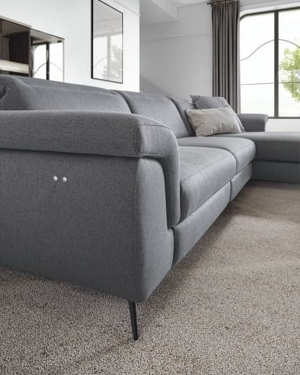 Ecksofa mit relaxfunktion mit Chaiselongue Links, 4-Sitzer, Zenovis Grau (1)