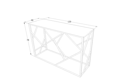 Konsolentisch Estacio C Transparent (1)