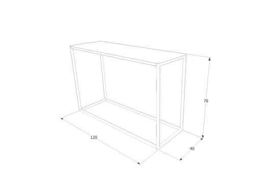 Konsolentisch Hillda C Transparent (1)