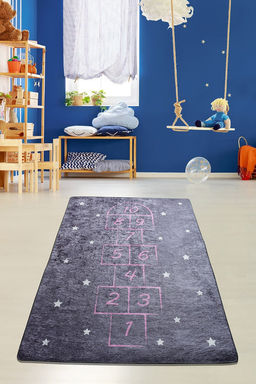 Kinderteppich Hopscotch Mehrfarben & ASRGRP-COVOR-PENTRU-COPII-HOPSCOTCH-MULTICOLOR