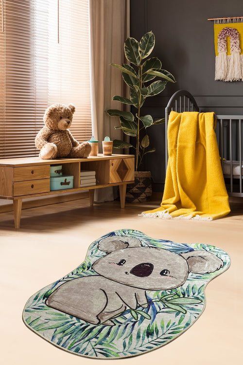 Kinderteppich Koala Shape Mehrfarben & ASRGRP-COVOR-PENTRU-COPII-KOALA-SHAPE-MULTICOLOR