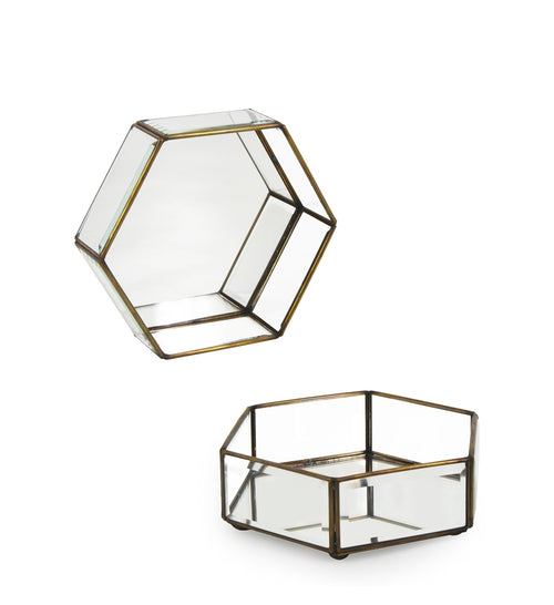 Aufbewahrungsbox Hexagonal Small Transparent