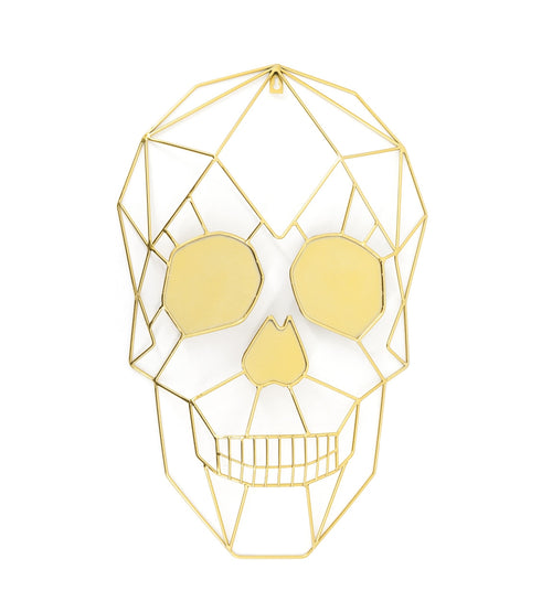 Wanddekoration Skull Gold