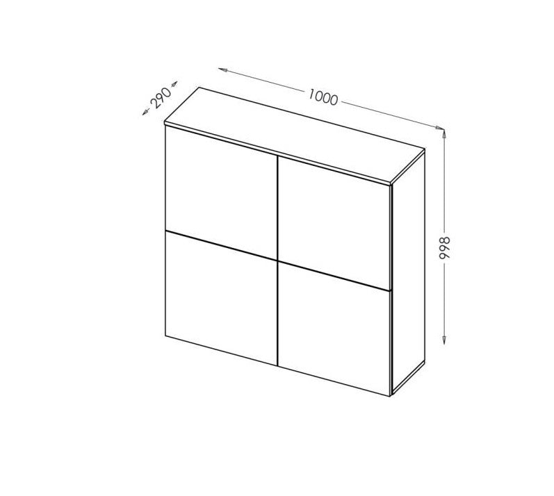 Kleiderschrank mit 2 türen, Livius KM-100 Weiß (1)