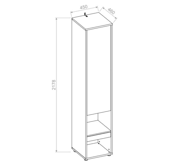 Wandklappbett mit Lattenrost, 2 kleiderschränke und LED, Bed Concept Verticale BC07 Weiß Matte, 160 x 200 cm (8)