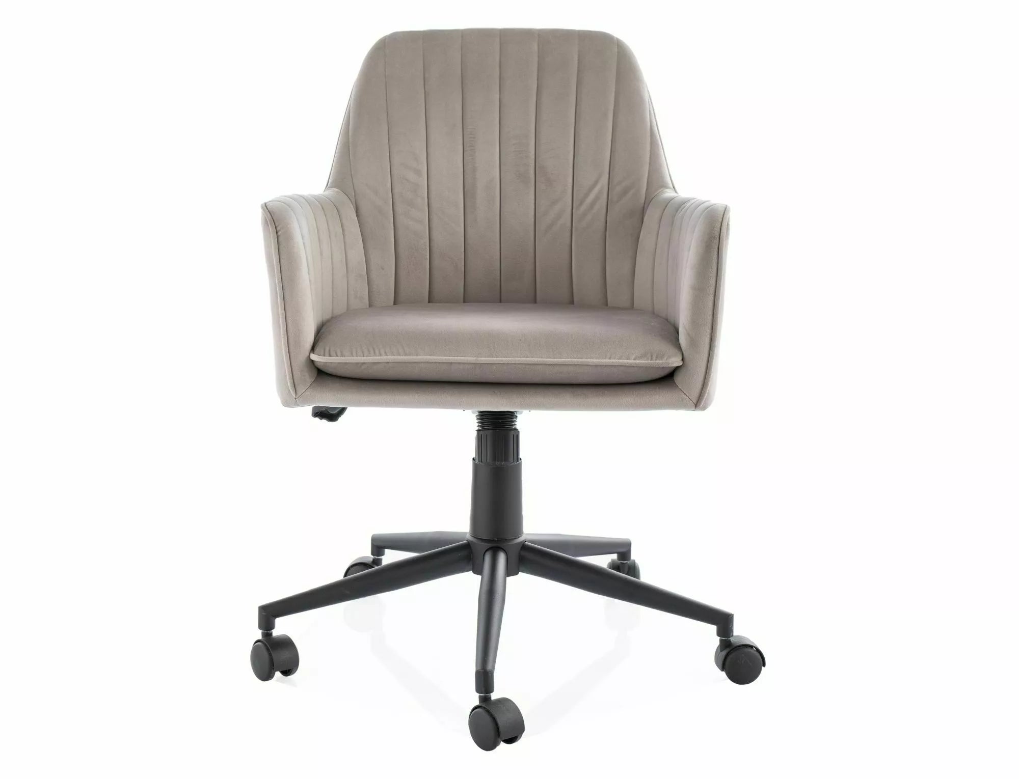 Bürostuhl mit Samtstoff Q-886 Beige (1)