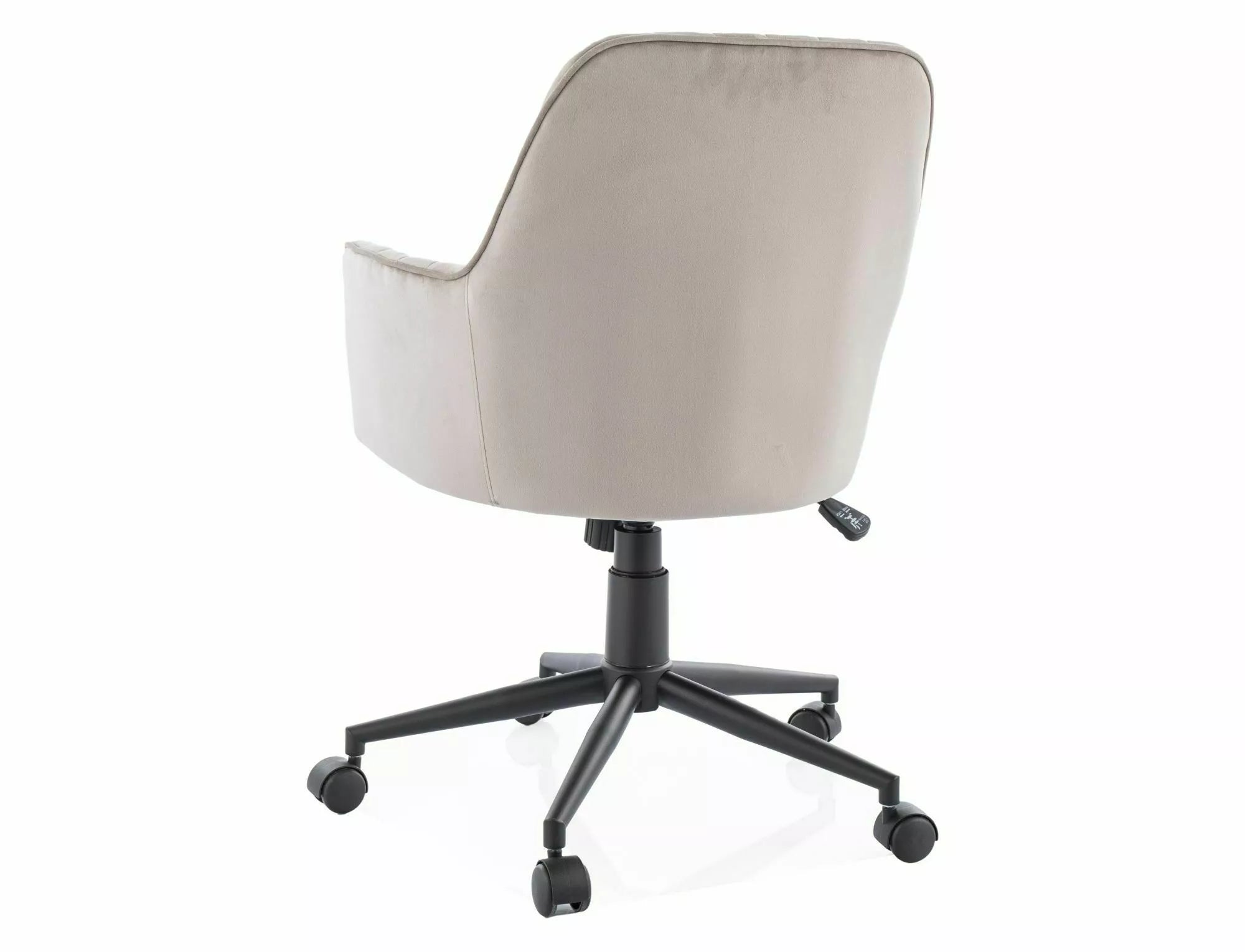 Bürostuhl mit Samtstoff Q-886 Beige (2)