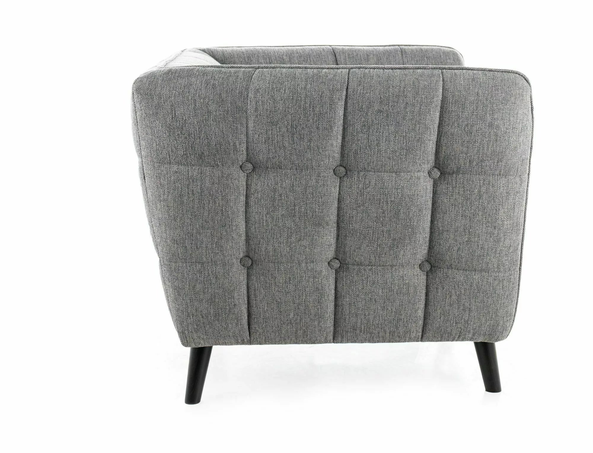 Sofa 3-Sitzer mit Stoff, Castello 3 Brego Grau (1)