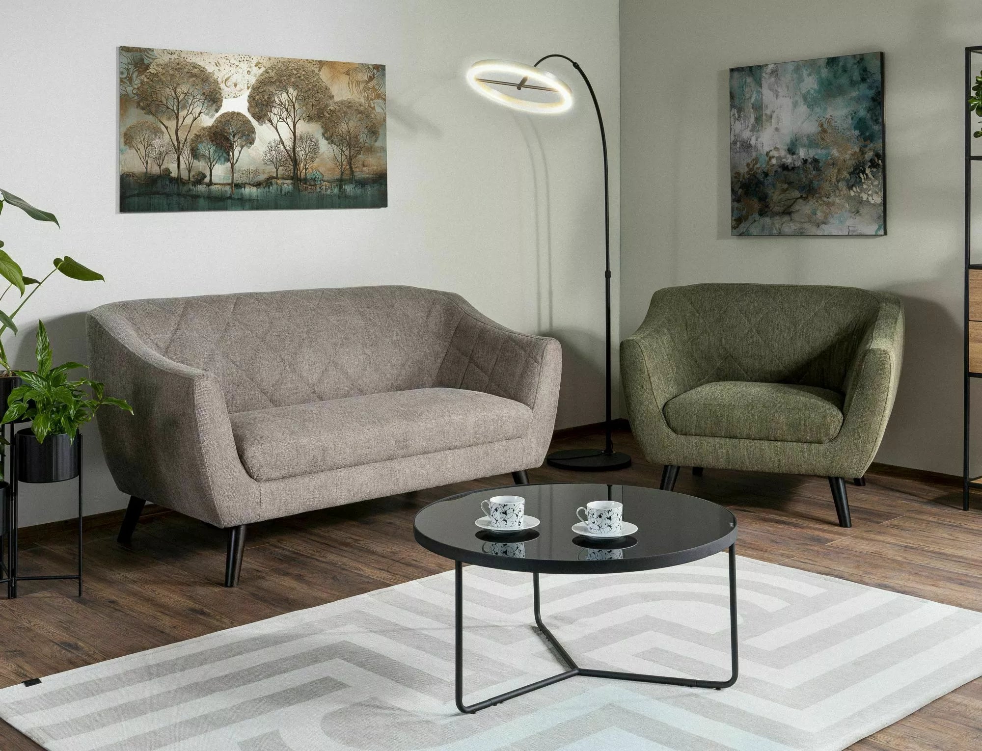 Sofa 2-Sitzer mit Stoff, Molly 2 Brego Beige (1)