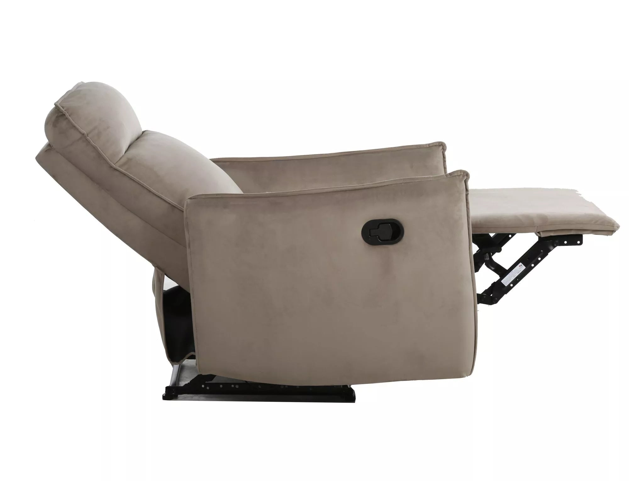 Relaxsessel mit Samtstoff Travis 1 Beige (1)