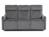 Sofa mit Relaxfunktion 3-Sitzer in velluto Travis 3 Grau (2)