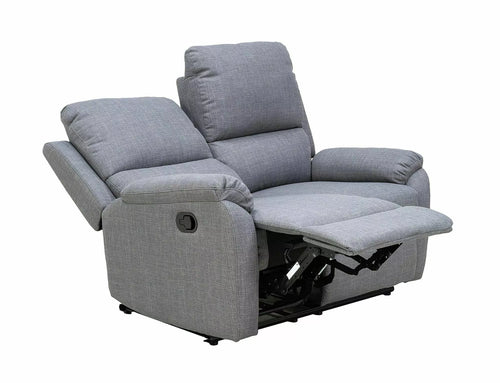 Sofa mit Relaxfunktion 2-Sitzer in tessuto Spencer 2 Bjorn Grau (1)