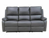 Sofa mit Relaxfunktion 3-Sitzer in ecopelle Spencer 3 Buffalo Grau (2)