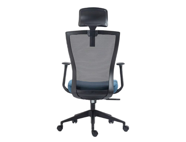 Bürostuhl mit Stoff Q-328H Blau (1)