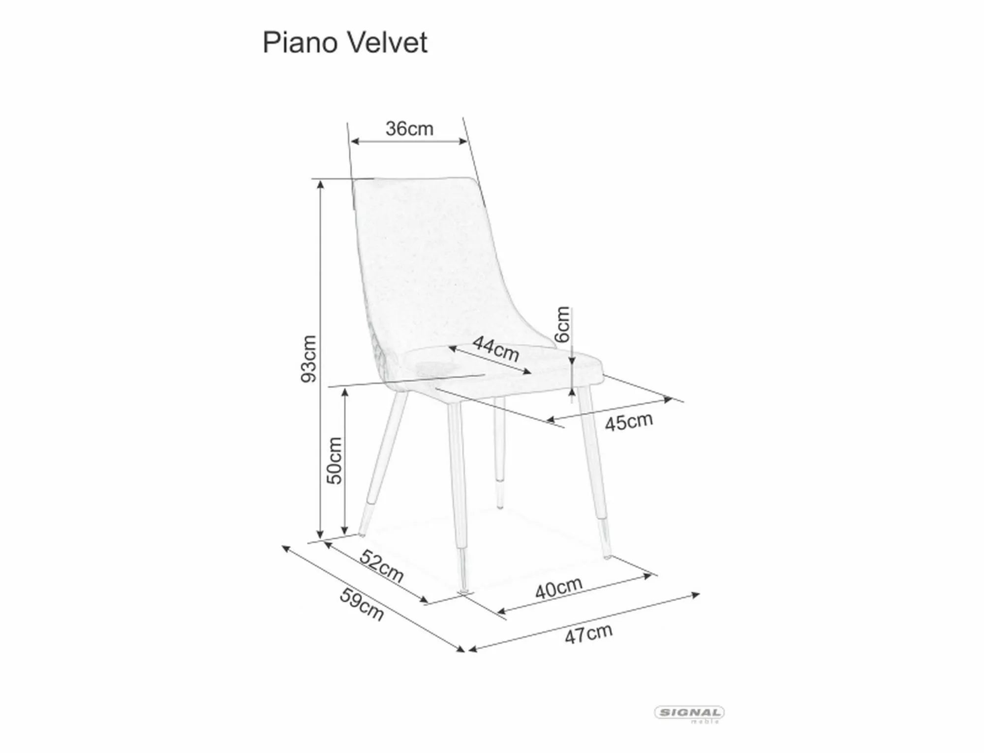 Esszimmerstuhl mit Samtstoff Piano Grau (2)