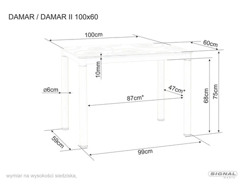 Esstisch Damar Weiß (1)