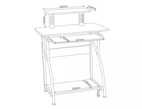 Schreibtisch B-07 Braun (1)