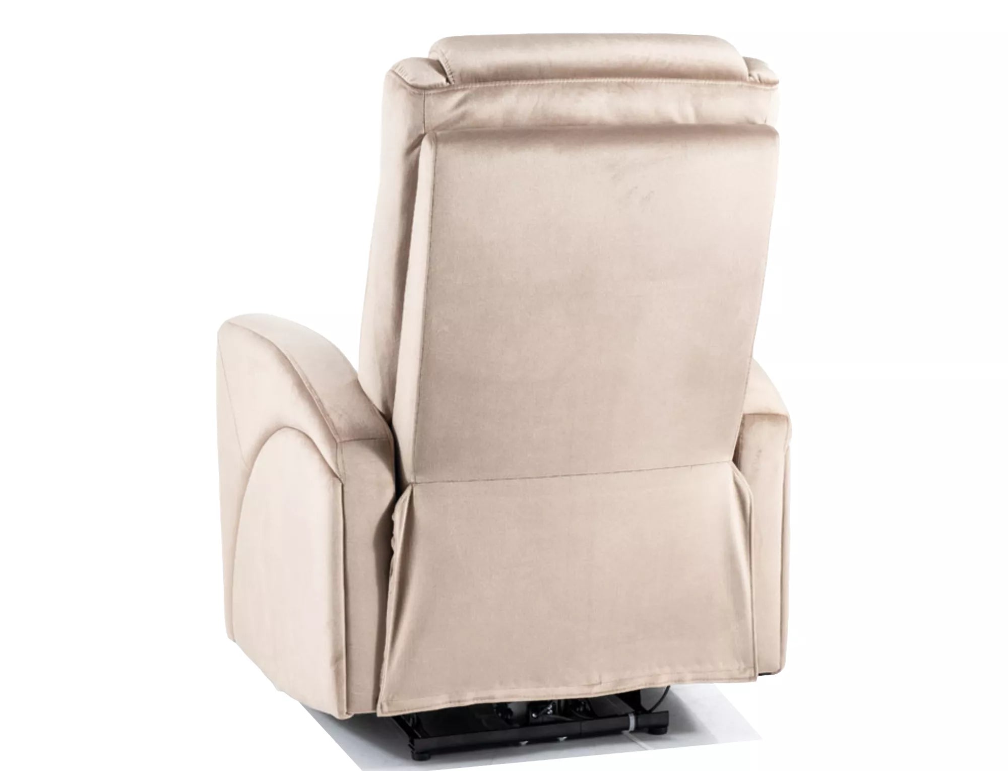 Elektrisch Relaxsessel mit Samtstoff Kronos Beige (1)