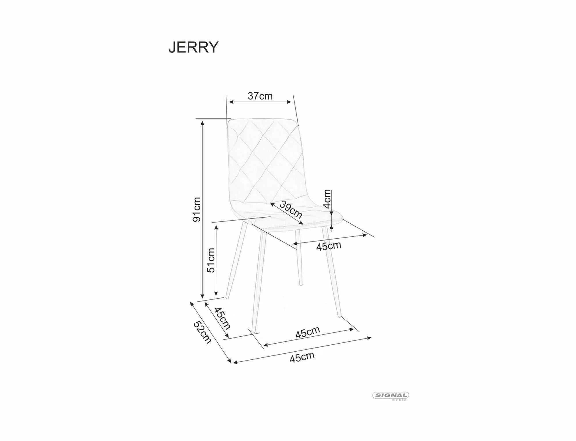 Esszimmerstuhl mit Samtstoff Jerry Beige (2)