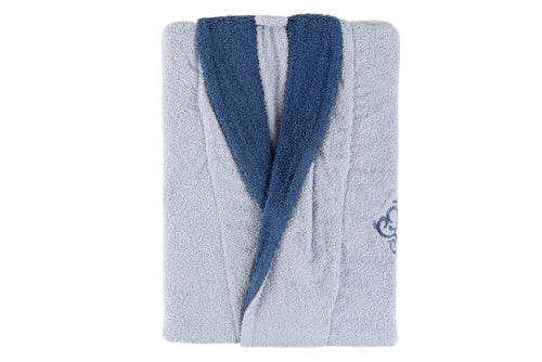 Unisex-Bademantel Baumwolle Daily Blau, M / L (1)