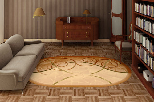 Teppich Wilton Selma Sahara Oval Beige (1)