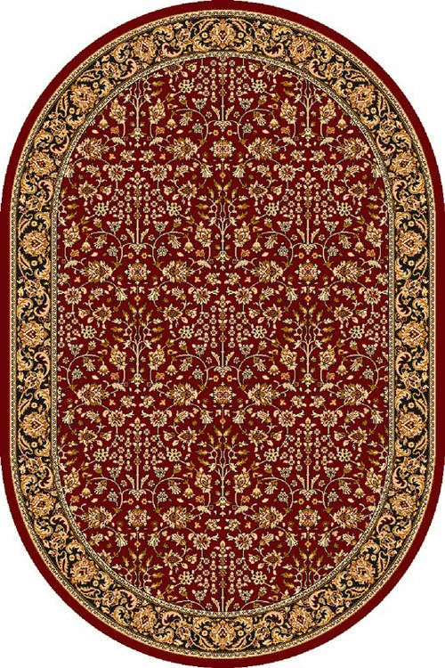 Teppich Wilton Itamar Ruby Oval Rot