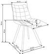 Esszimmerstuhl mit Samtstoff Kai-332 Blau (10)