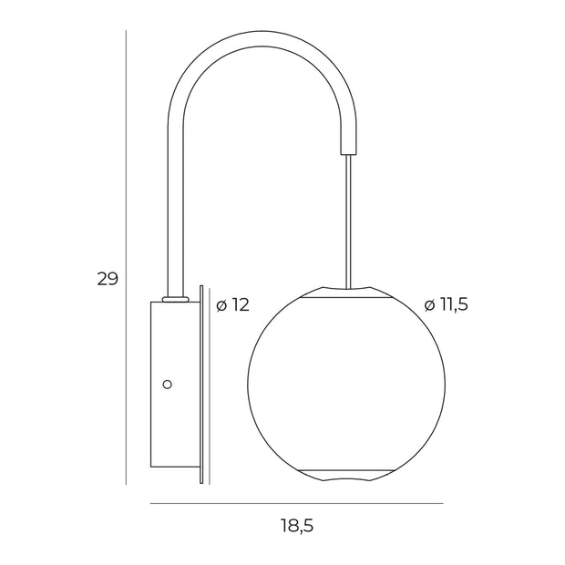 Wandleuchte Nobile W0314 Chrom (1)