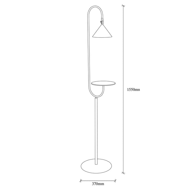 Stehlampe Lik 4021 Schwarz (4)