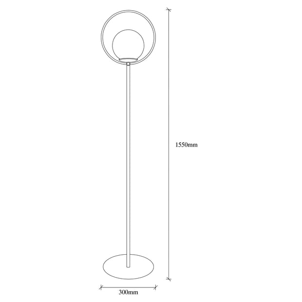 Stehlampe Lik 4071 Weiß und Schwarz (3)