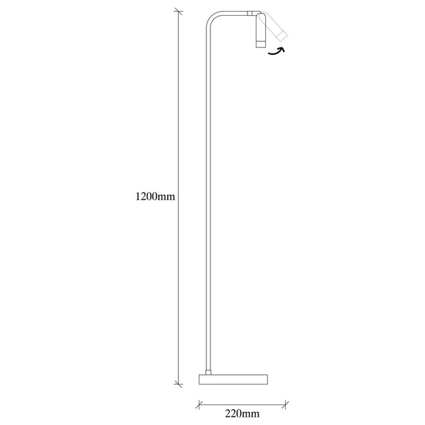 Stehlampe Ugur 6051 Schwarz (5)