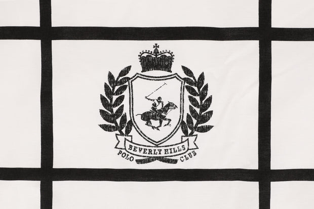 Bettwäsche Ranforce Baumwolle Beverly Hills Polo Club BHPC 028 Weiß und Schwarz, 200 x 220 cm (4)