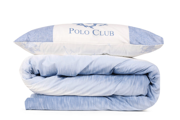 Bettwäsche Ranforce Baumwolle Beverly Hills Polo Club BHPC 030 Blau, 160 x 220 cm (1)