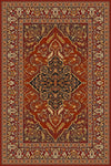 Teppich Wilton Leyla Oval Burgund