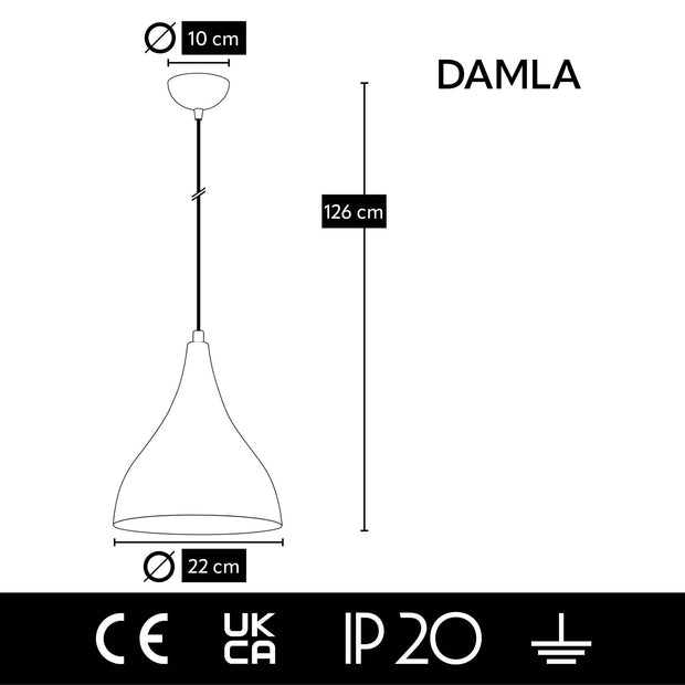 Hängeleuchte Damla Schwarz (4)