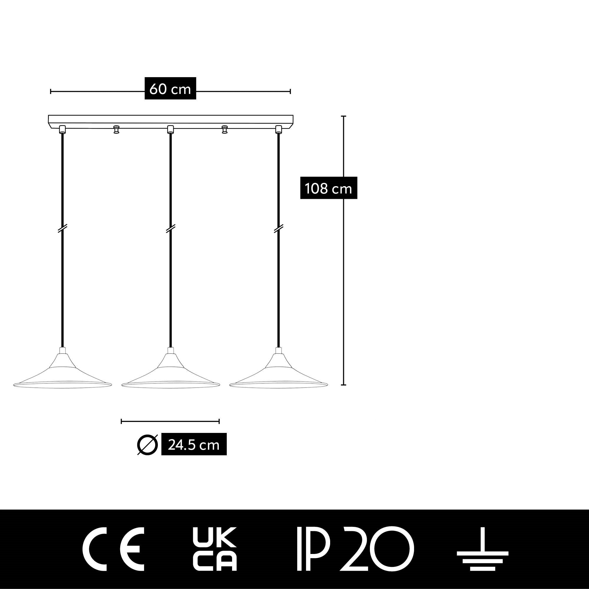 Hängeleuchte Rustik Trio Line Schwarz (4)